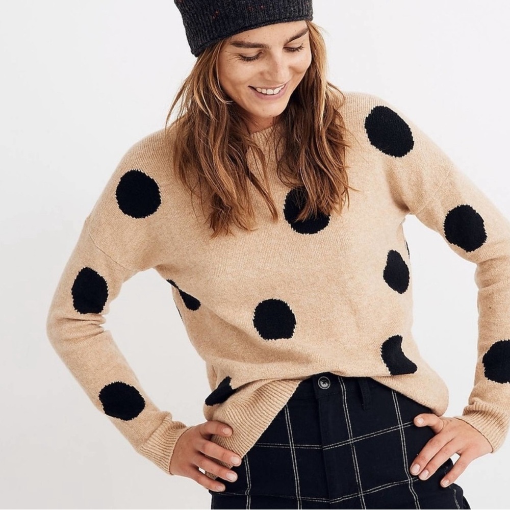 Madewell Polka Dot Sweater